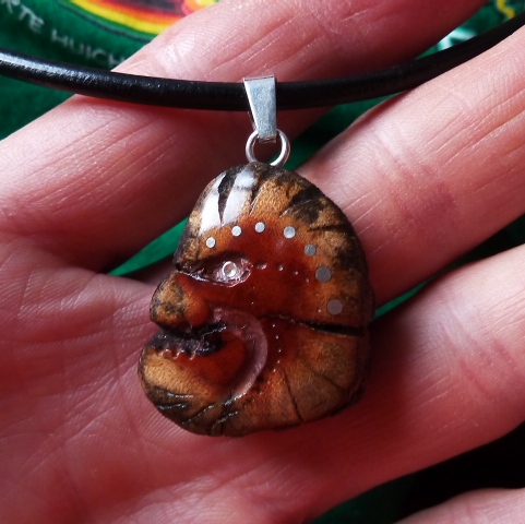 NECKLACE NH-116 - WILDROSE - WOOD