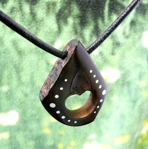 NECKLACE NH-076 BLACK NUTS