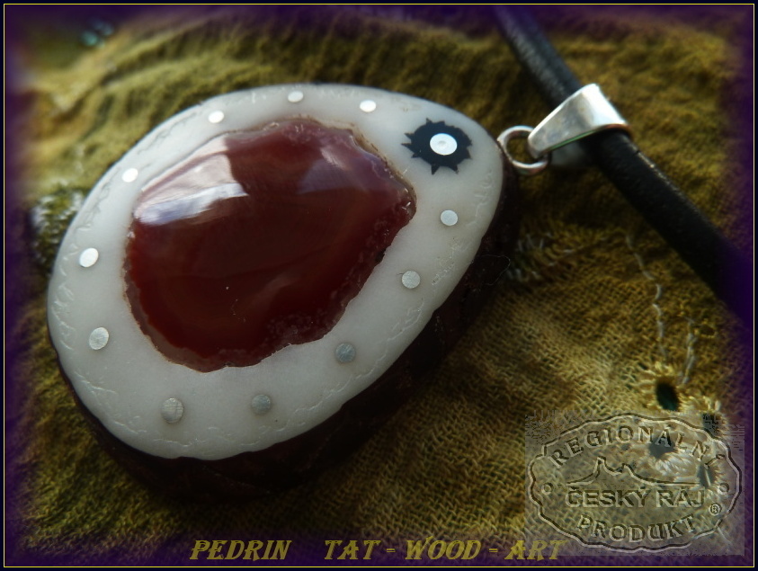 NECKLACE NH-382 TAGUA - Mexican Agate