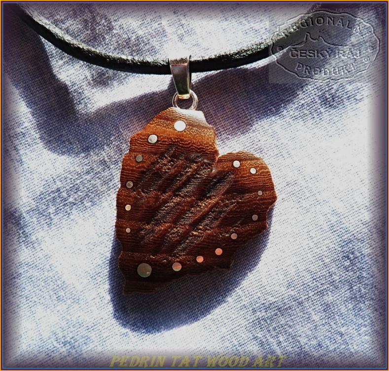 WOODEN NECKLACE NH-435 ASH Wood