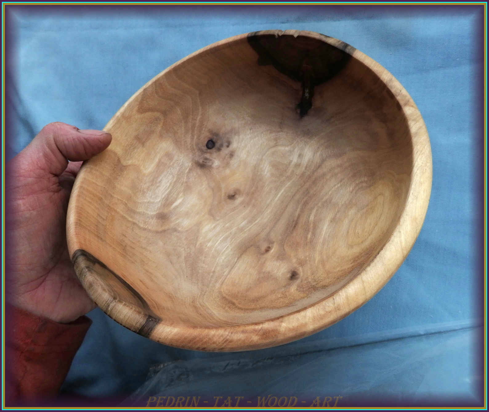 WOODEN BOWL M-082 ASH Wood - Dry Food
